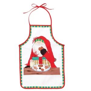 Vietri Old St. Nick Children’s Christmas Apron New